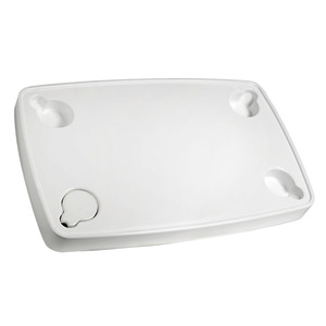 ABS rectangular table white 81x51 cm